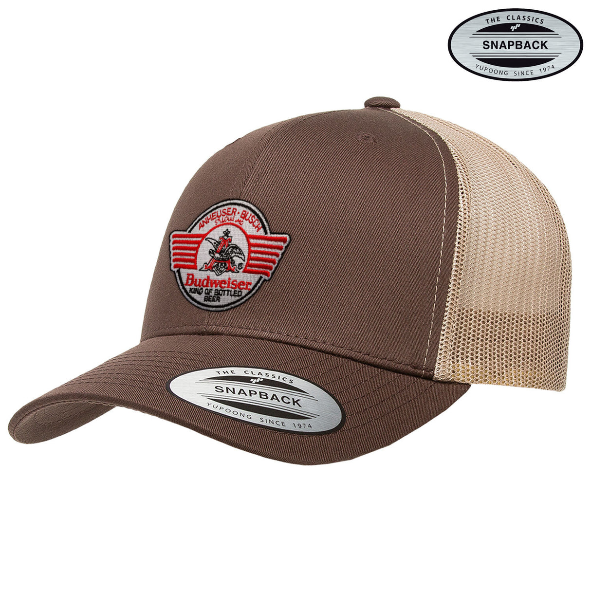 Budweiser Bear & Claw Patch Premium Trucker Cap