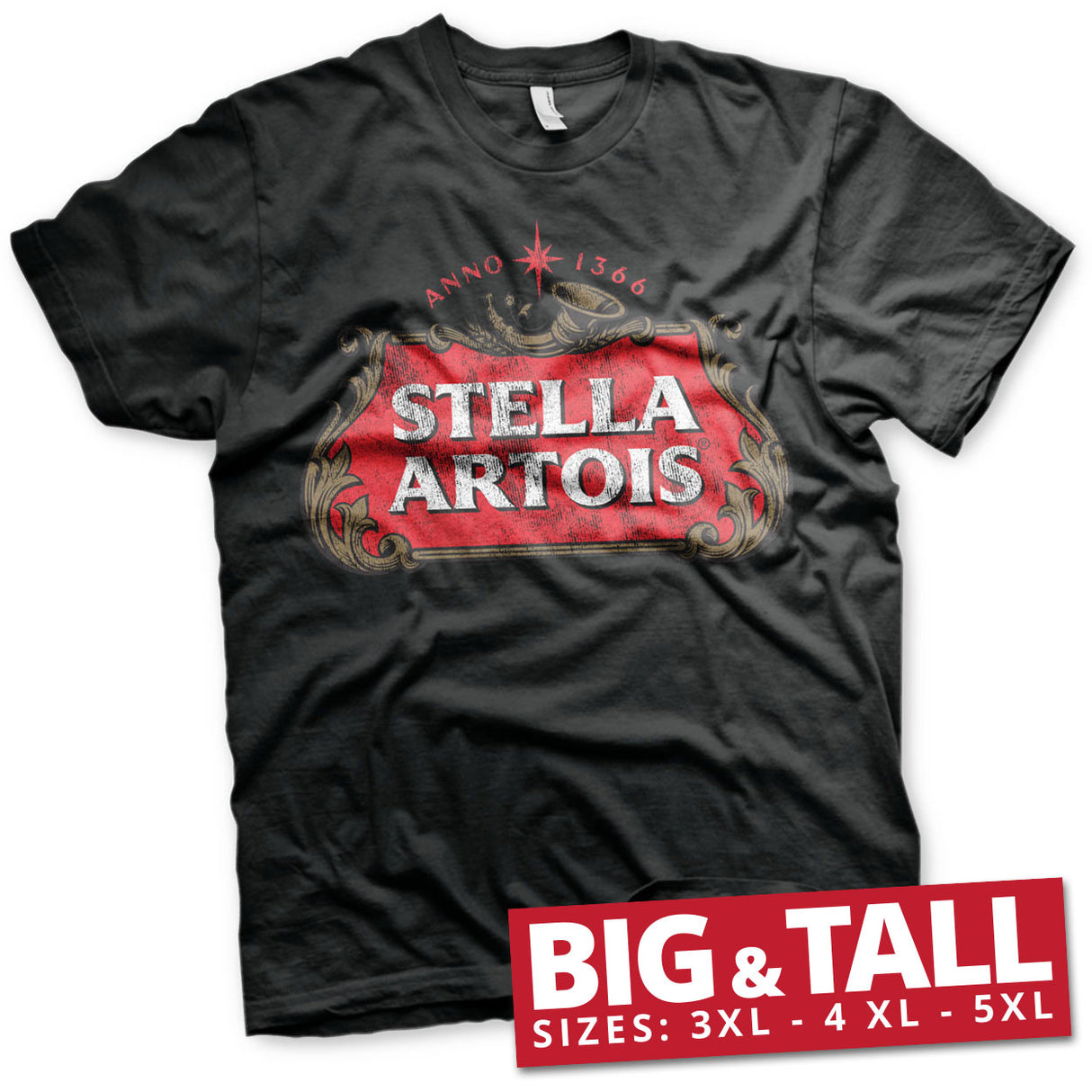 Stella Artois Washed Logo Big & Tall T-Shirt