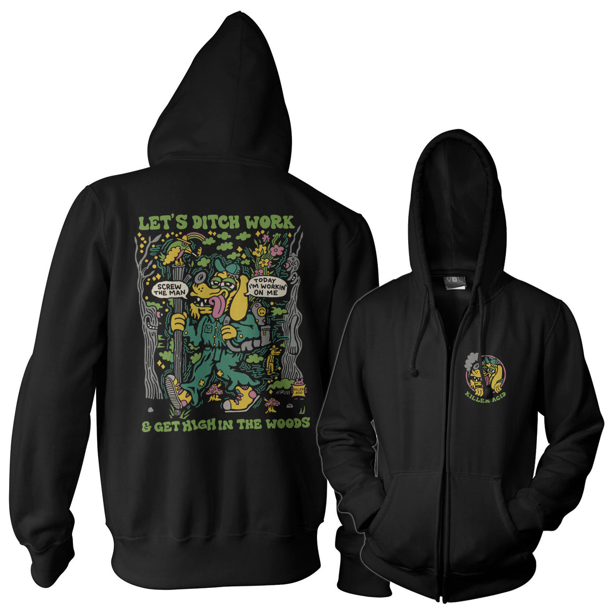 Killer Acid - Field Trip Zipped Hoodie