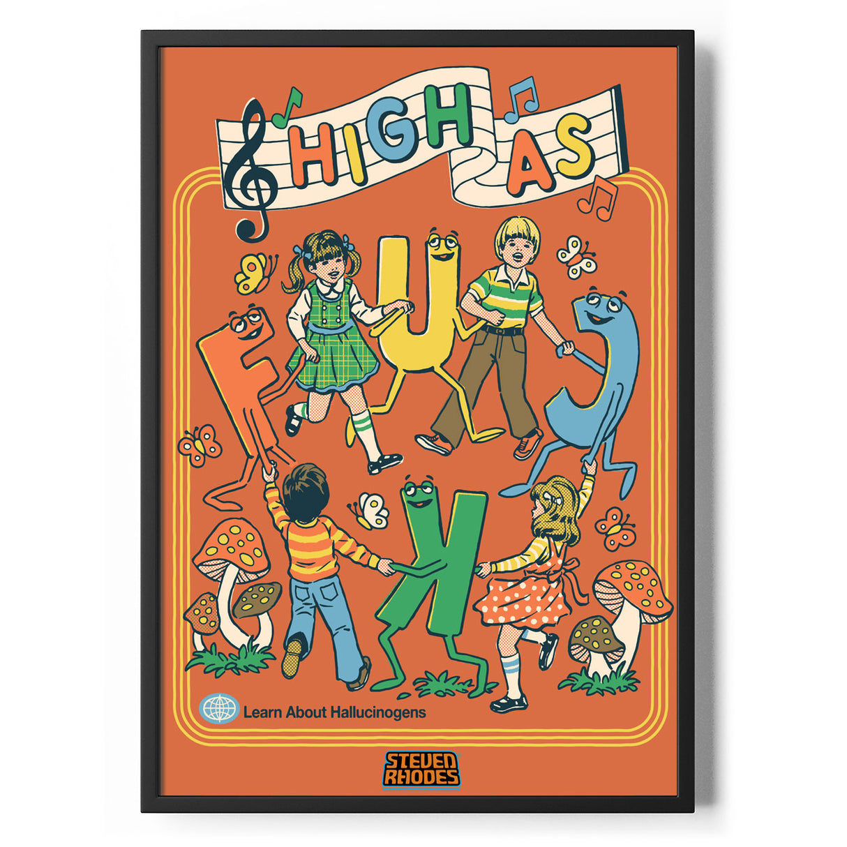 High As F*ck Poster Standard