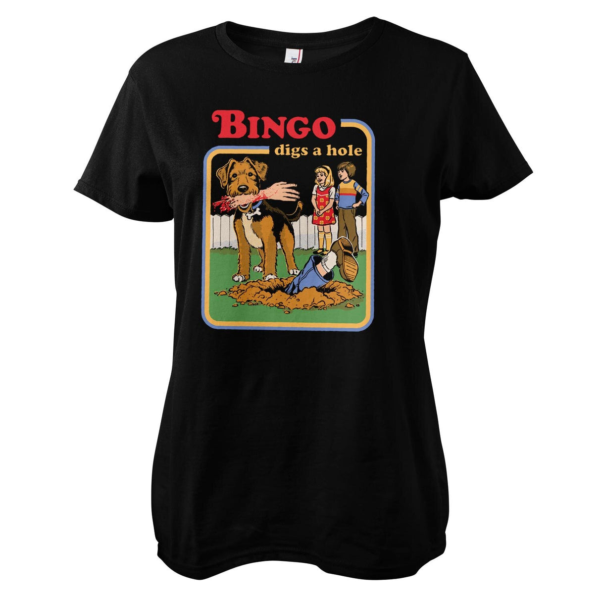 Bingo Digs A Hole Girly Tee