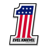 Evel Knievel No. 1 Sticker