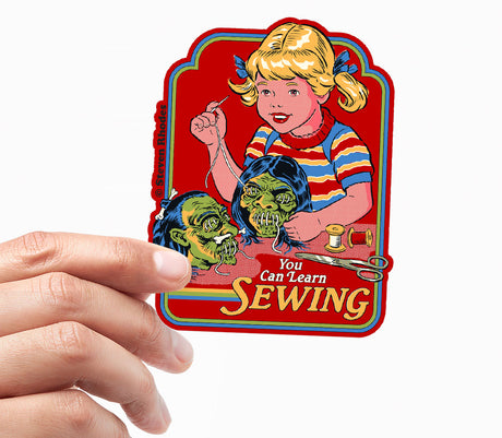 Steven Rhodes - You Can Learn Sewing Sticker