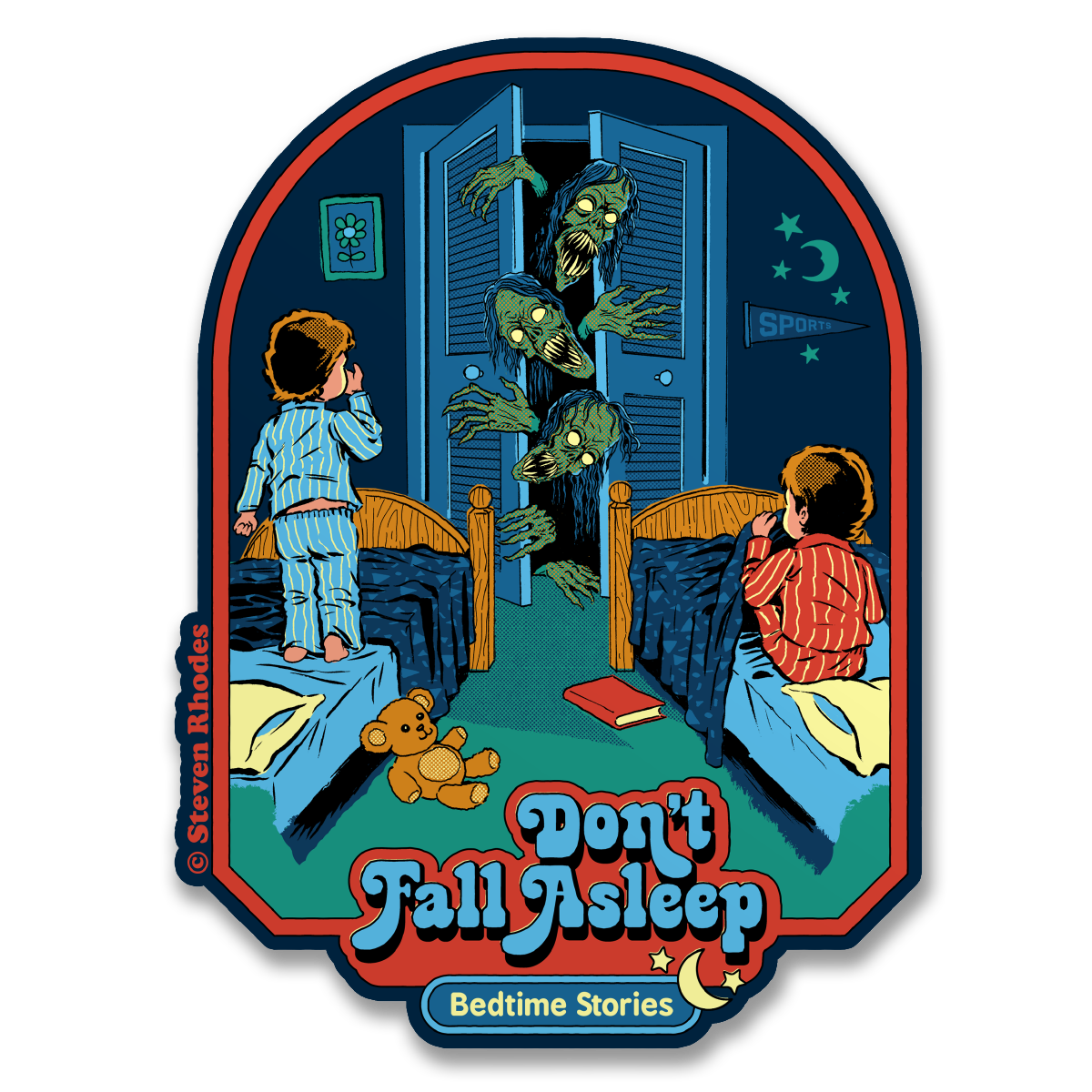 Steven Rhodes - Don't Fall Asleep Sticker