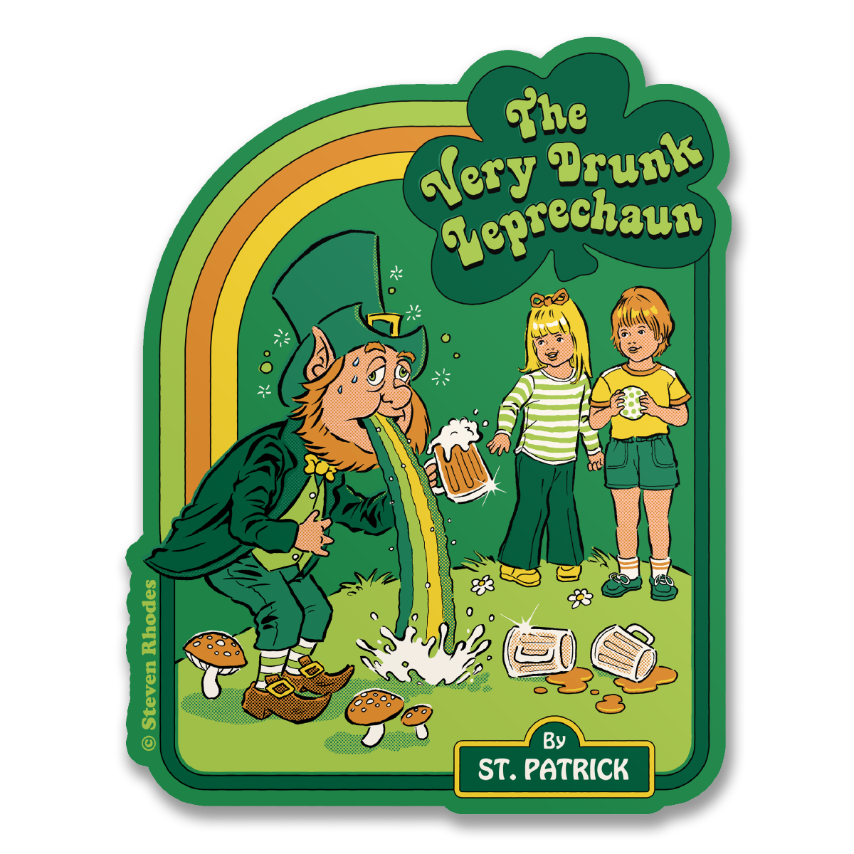 Steven Rhodes - The Very Drunk Leprechaun Sticker