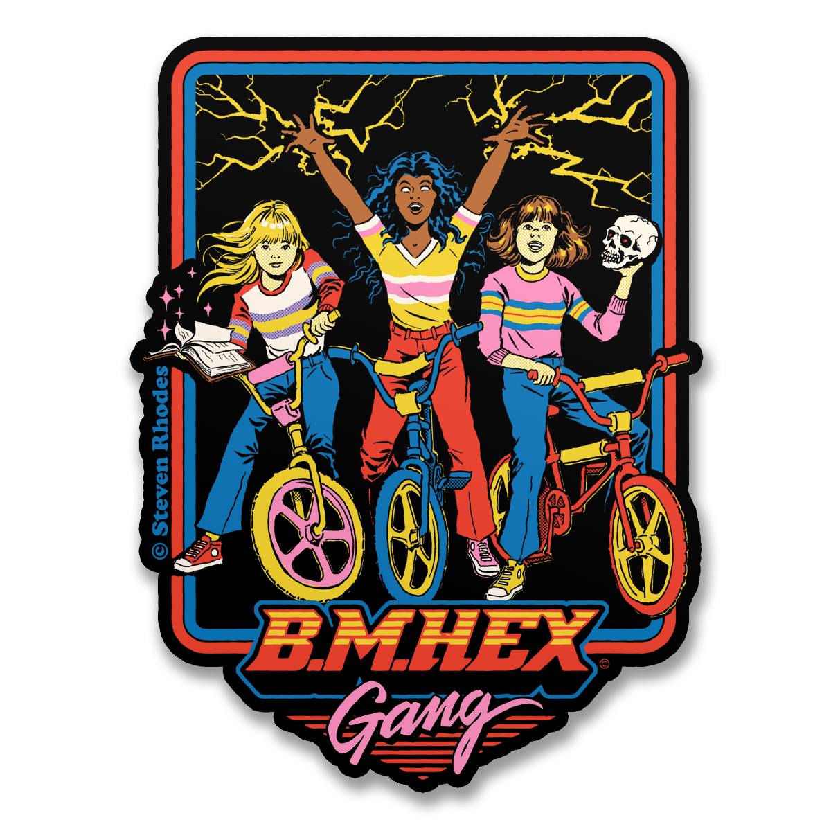 Steven Rhodes - B.M.Hex Gang Sticker