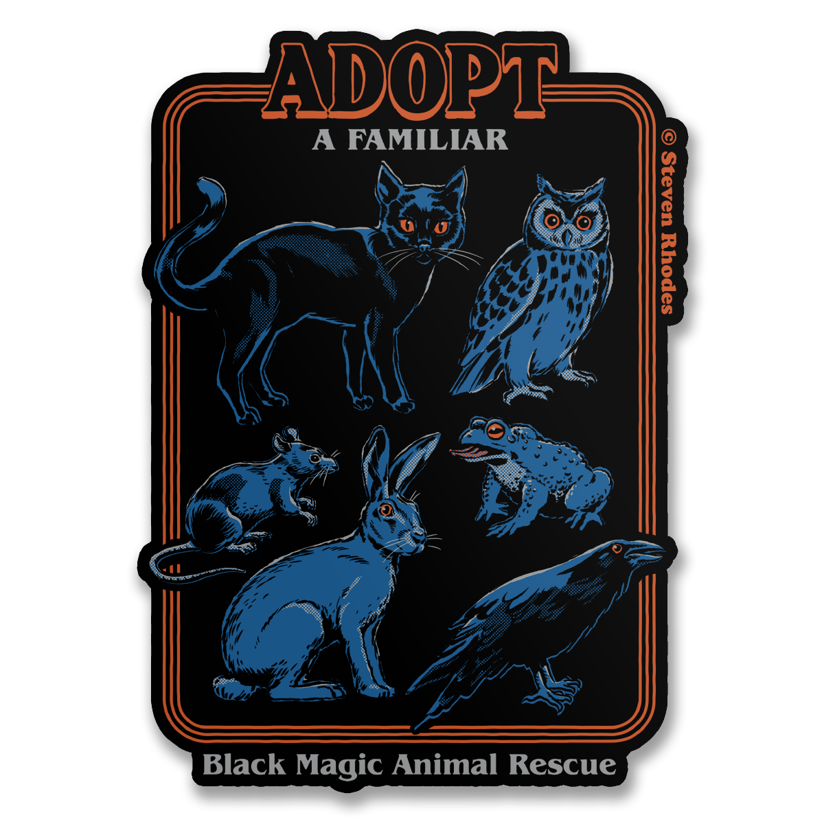 Steven Rhodes - Adopt A Familiar Sticker