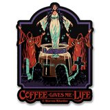 Steven Rhodes - Coffee Gives Me Life Sticker