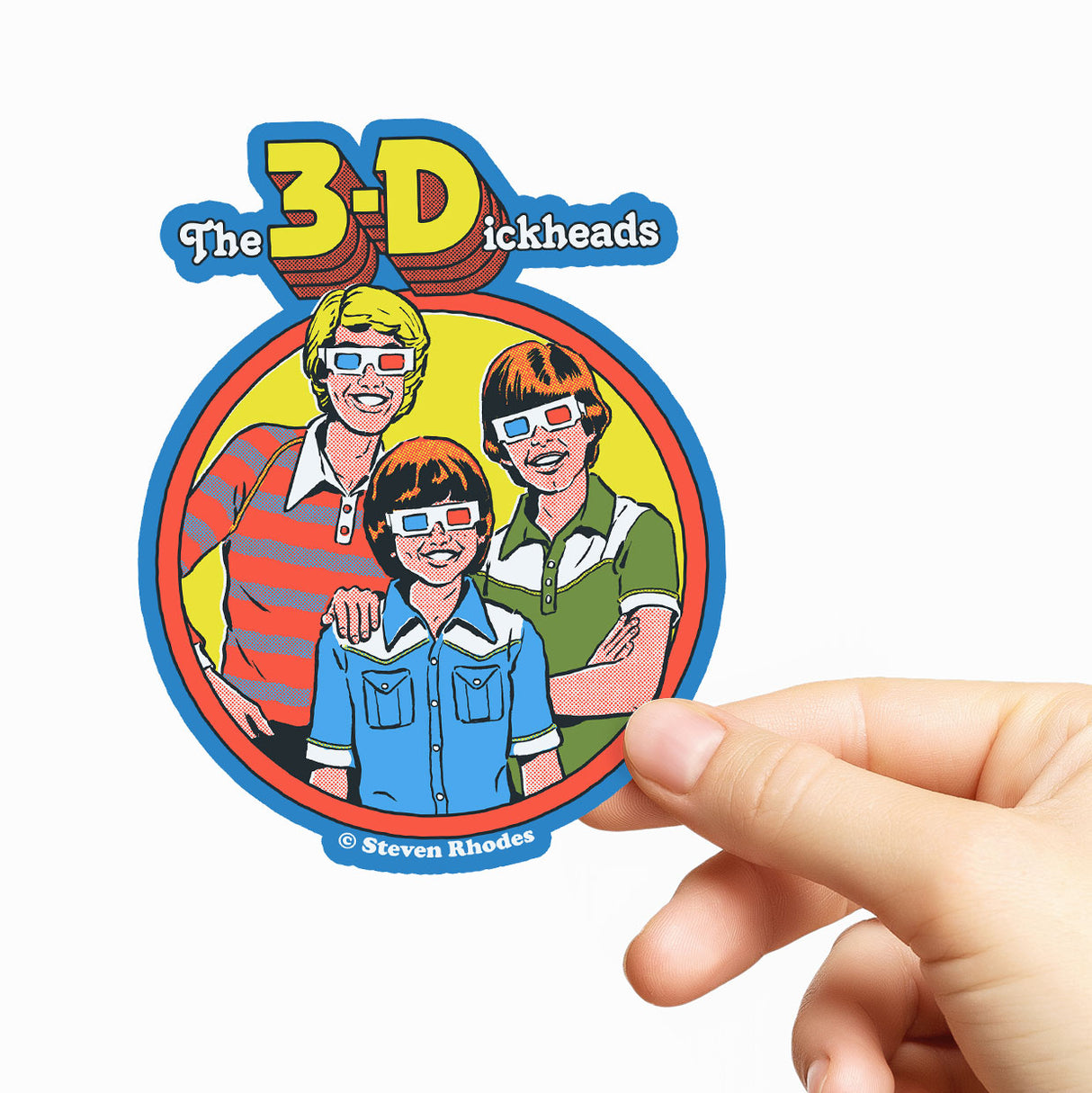 Steven Rhodes - The 3-Dickheads Sticker