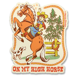 Steven Rhodes . On My High Horse Sticker