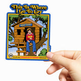 Steven Rhodes - This Is Where I Go To Cry Sticker