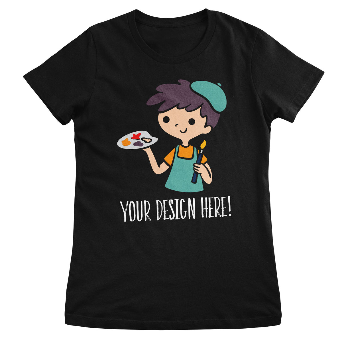 Design Your Own Girly Tee - Black