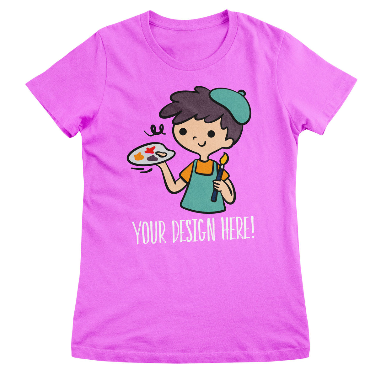 Design Your Own Girly Tee - Pink