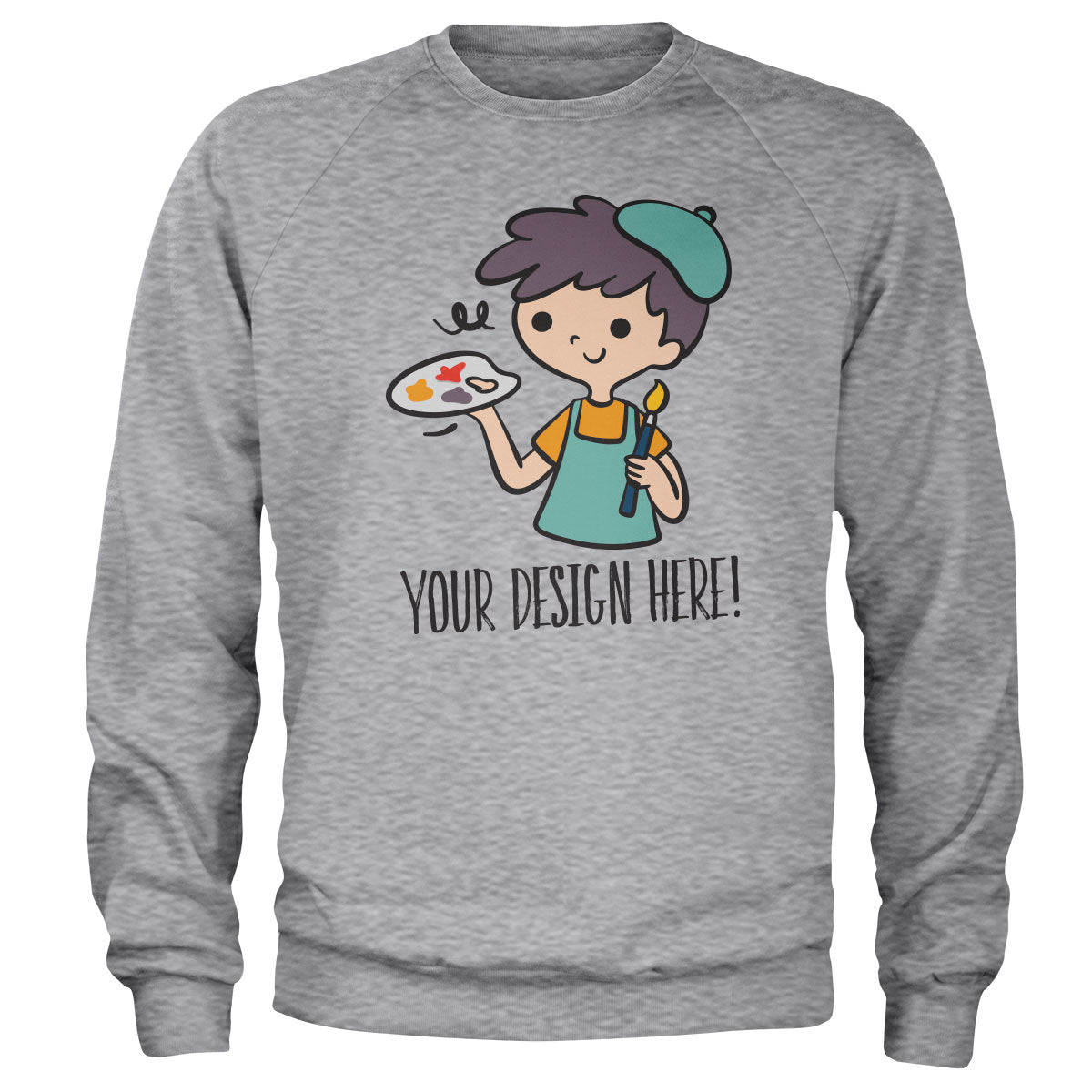 Design Your Own Sweatshirt - Heather Grey