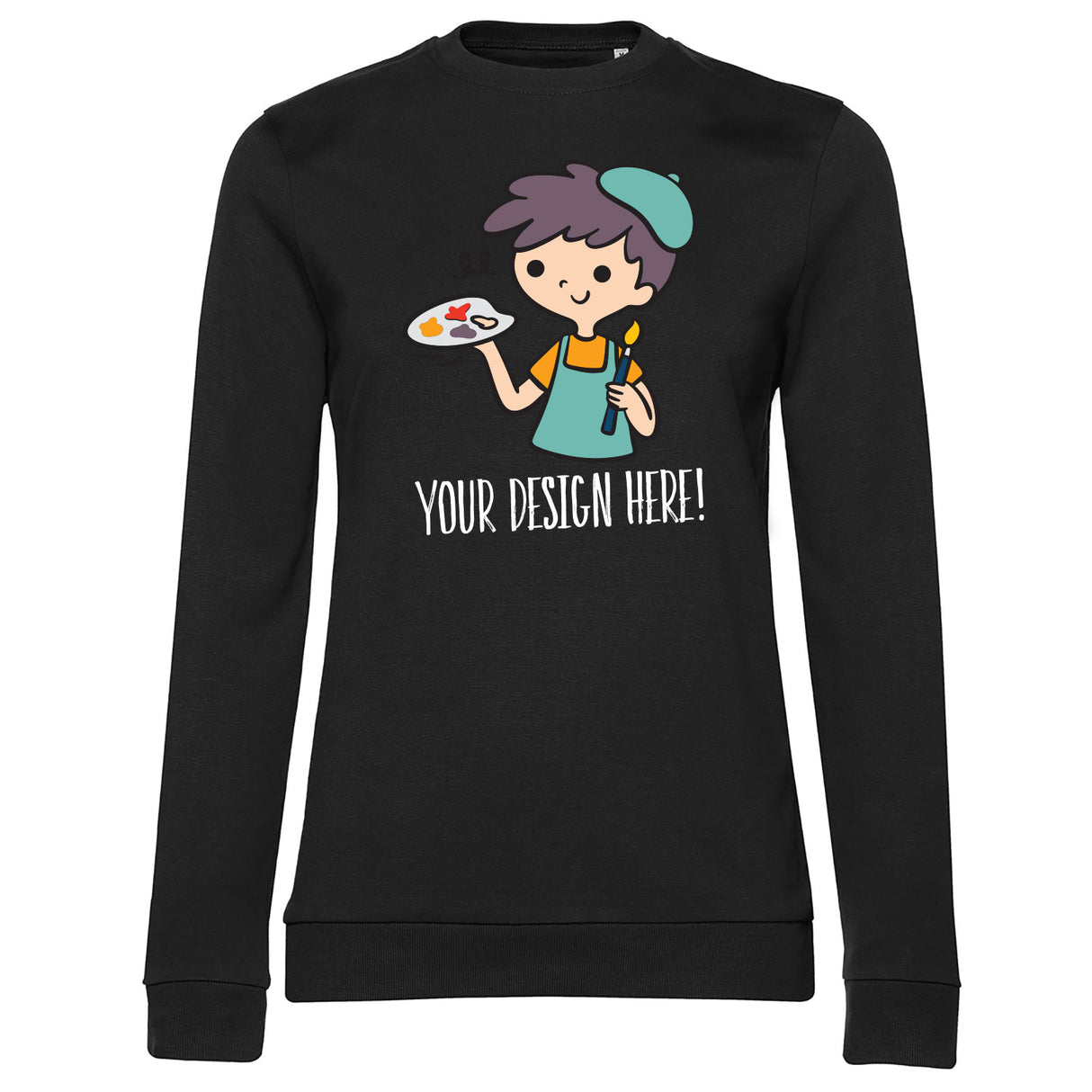Design Your Own Girly Sweatshirt - Black