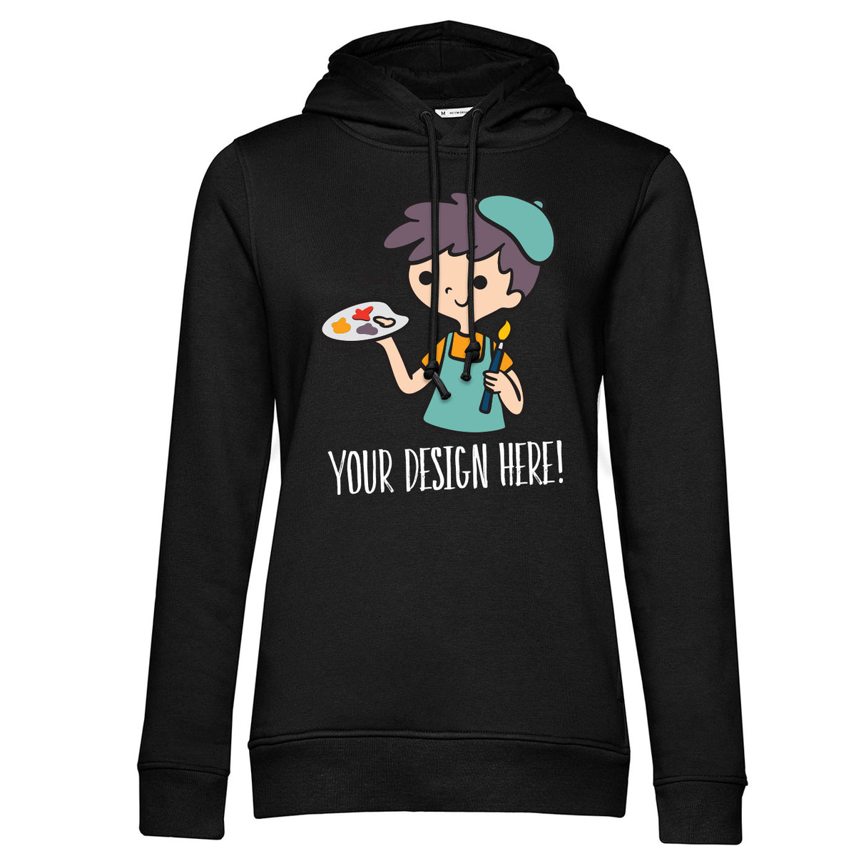 Design Your Own Girly Hoodie - Black