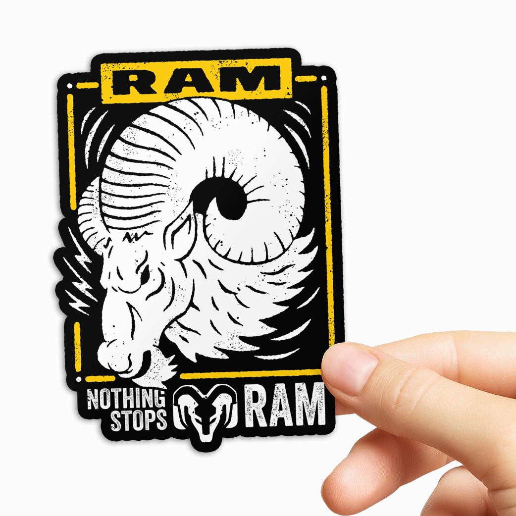 Nothing Stops RAM Sticker