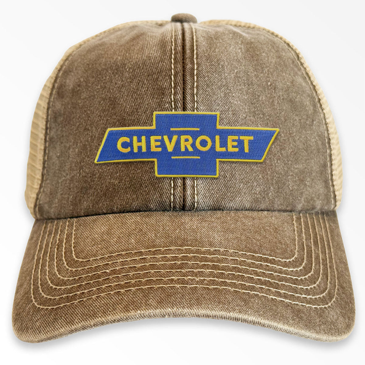 Chevrolet Bowtie Logo Vintage Trucker Cap