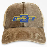 Chevrolet Bowtie Logo Vintage Trucker Cap