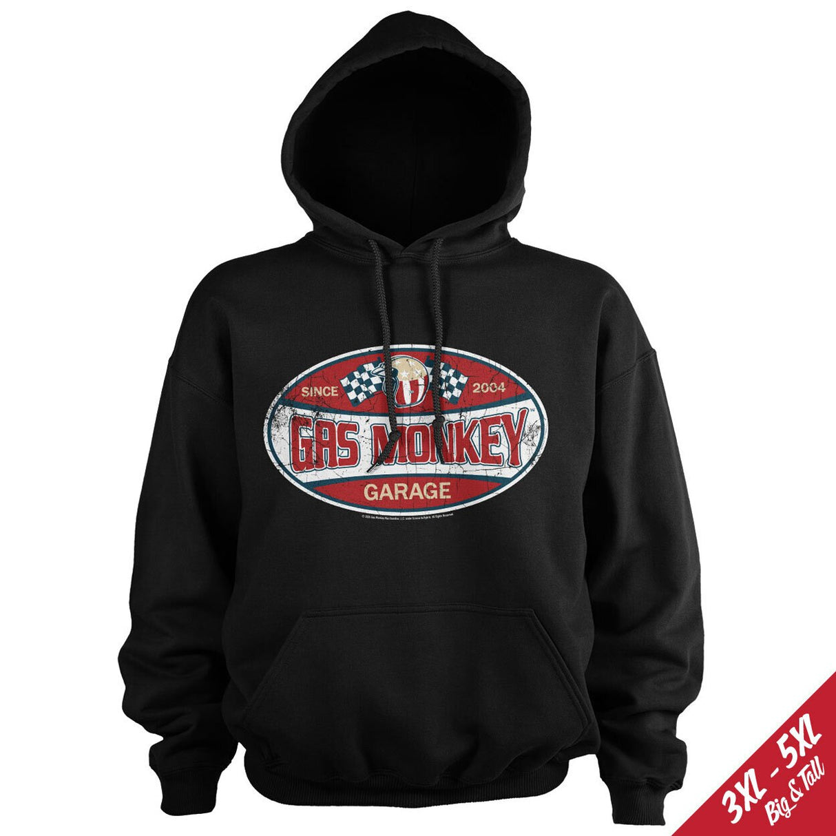 Gas Monkey Garage Since 2004 Label Big & Tall Hoodie