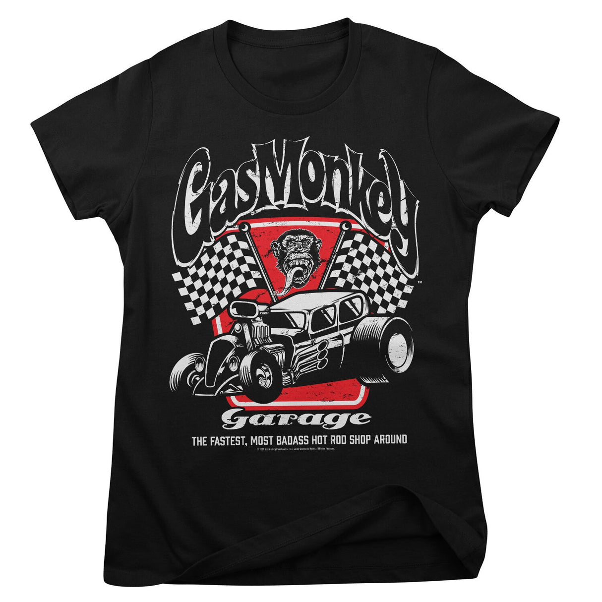 Badass Gas Monkey Garage Girly Tee