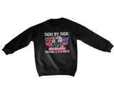 Side By Side Bullies Don't Stand A Chance Kids Sweatshirt