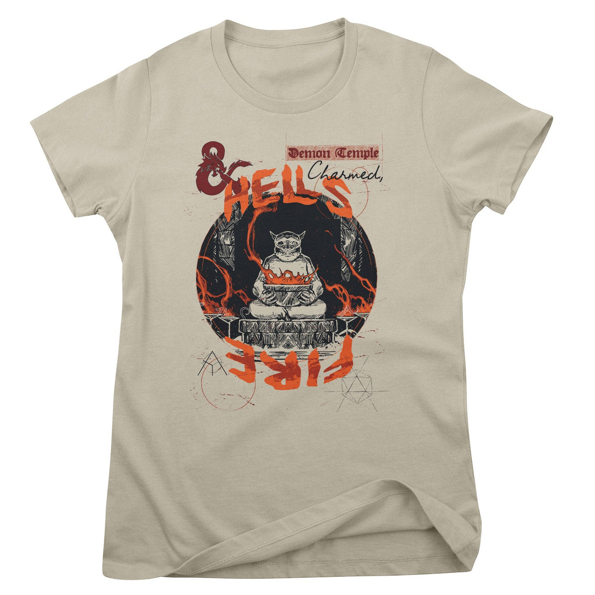 D&D - Hells Fire Girly Tee