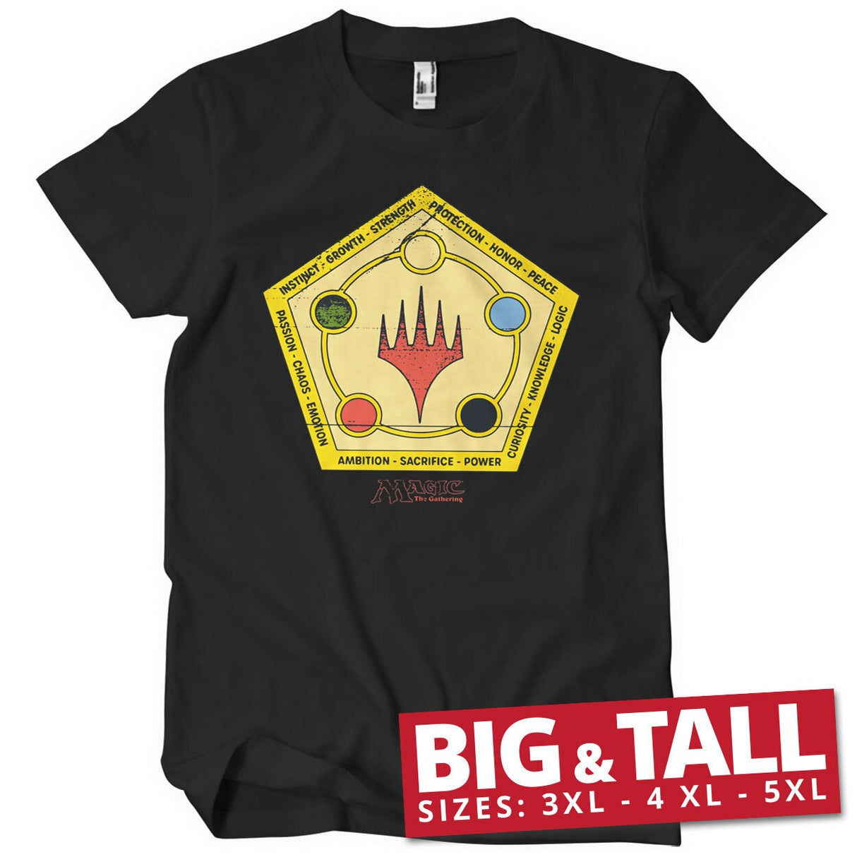 Magic The Gathering Symbols Big & Tall T-Shirt