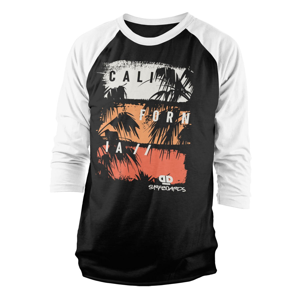 D&D California Palms Baseball 3/4 Sleeve Tee