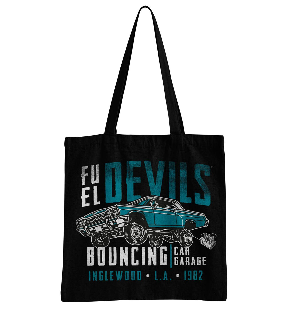 Fuel Devils Bouncing Garage Tote Bag