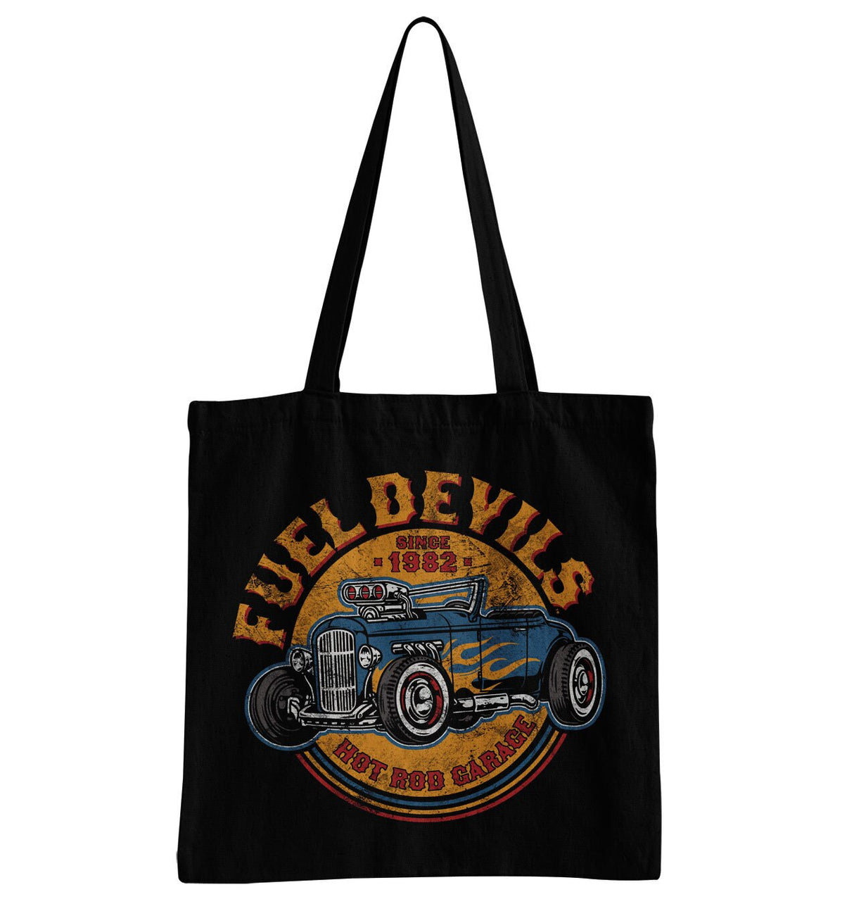 Fuel Devils Flame Rod Tote Bag