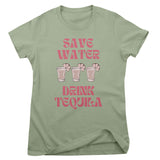 Save Water - Drink Tequila Girly Tee