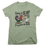 Today Is Slap An Idiot Day Girly Top