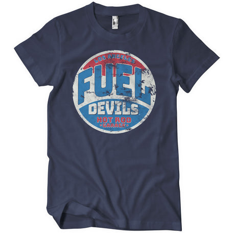 Fuel Devils Hot Rod Garage Patch T-Shirt