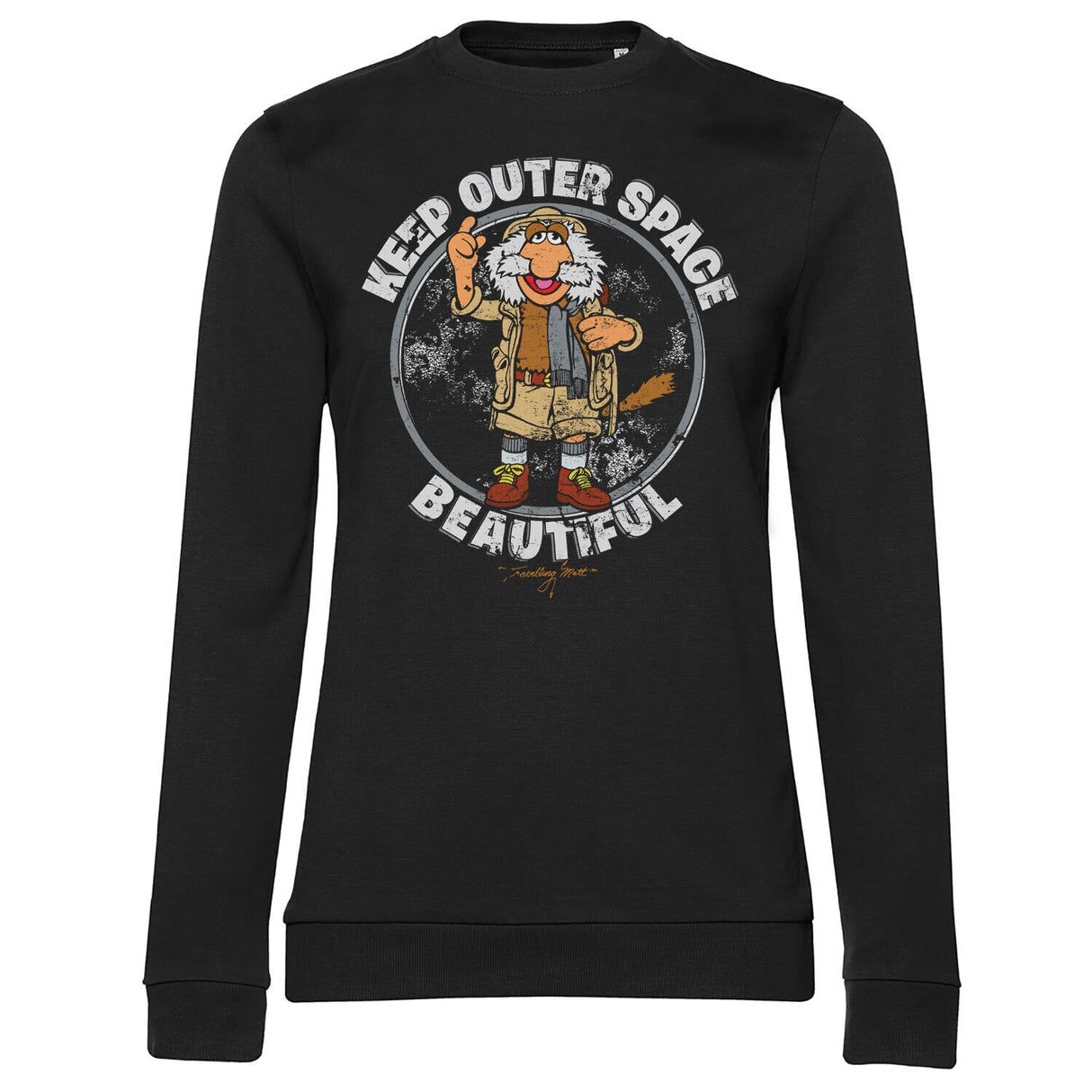 Traveling Matt - Make Outer Space Beautiful Girly Sweatshirt