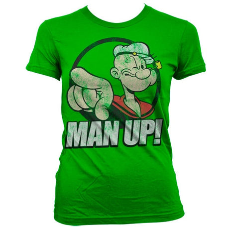 Popeye - Man Up! Girly T-Shirt