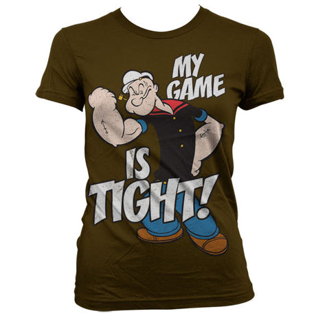 Popeye - Game Is Tight Girly T-Shirt