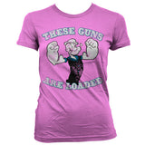 Popeye - These Guns Are Loaded Girly T-Shirt