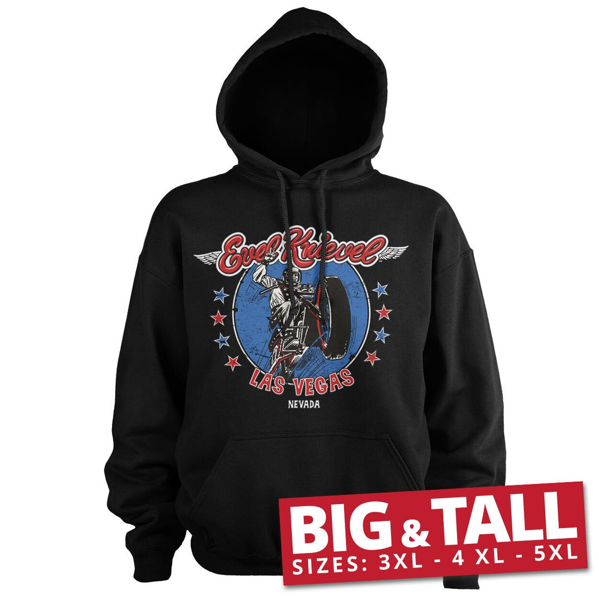 Evel Knievel In Las Vegas Big & Tall Hoodie