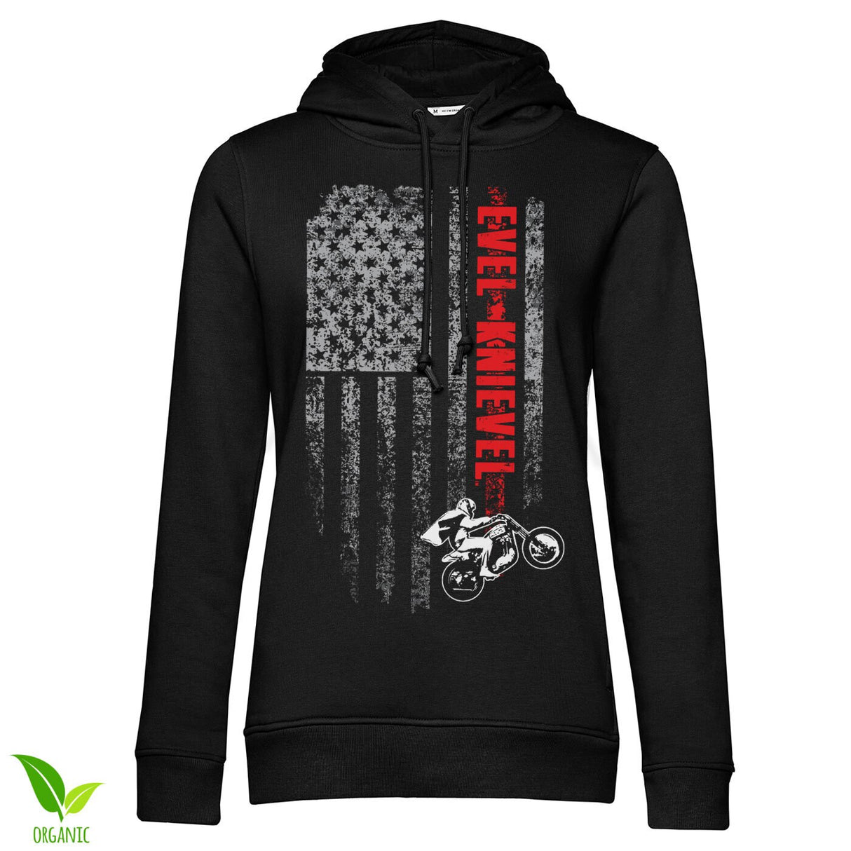 Evel Knievel Flag Girls Hoodie