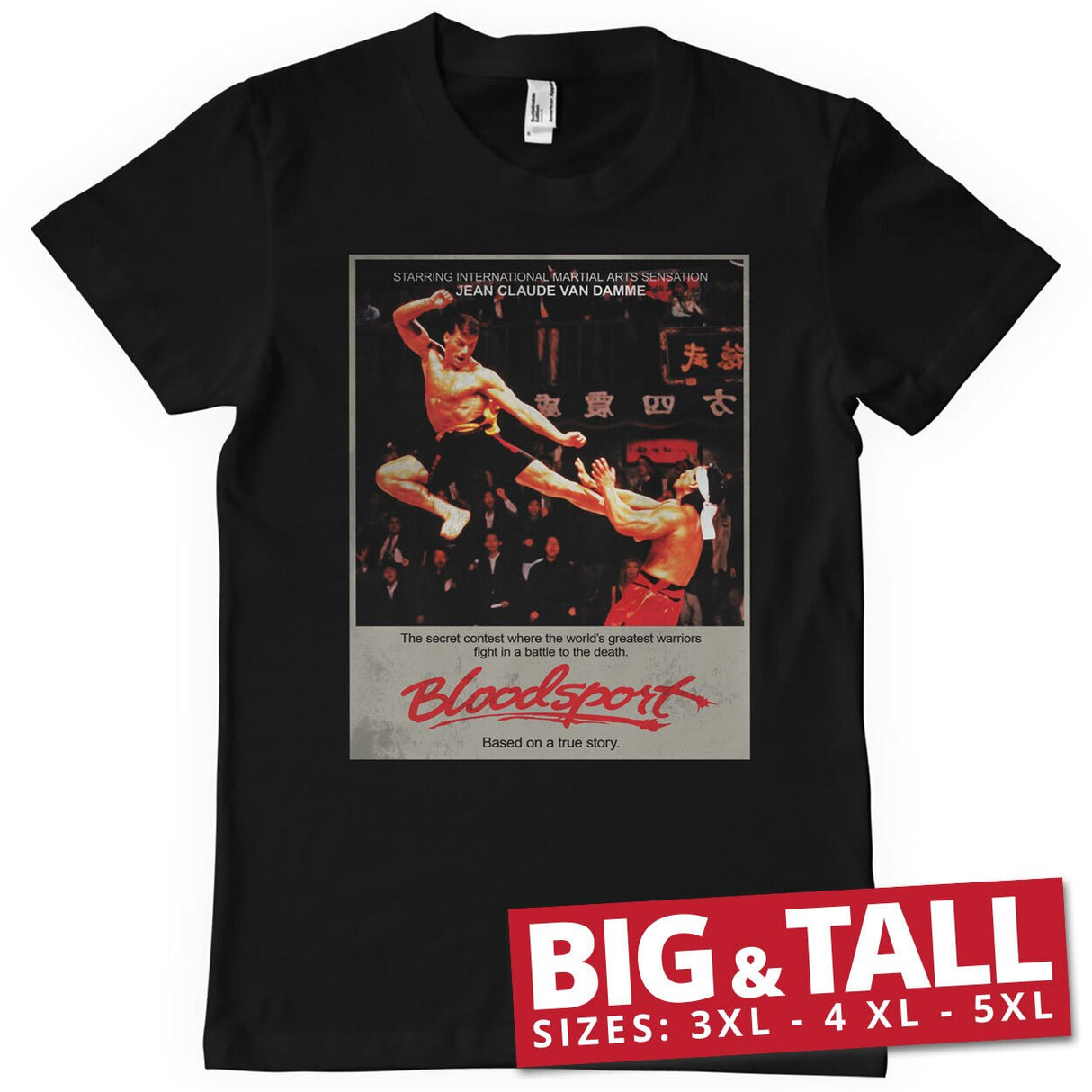 Bloodsport Vintage Poster Big & Tall T-Shirt