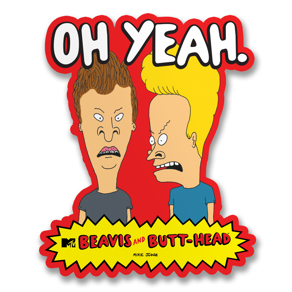 Beavis and Butt-Head Oh Yeah! Sticker