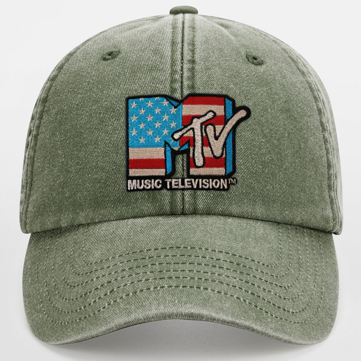 MTV American Flag Vintage Low Profile Cap
