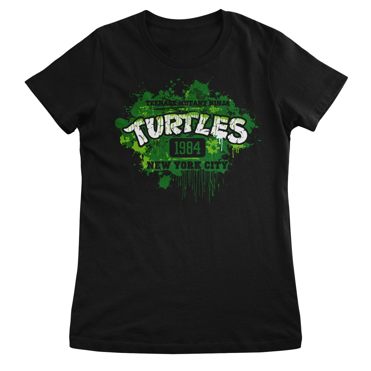 Turtles Graffiti Splash Girly Tee