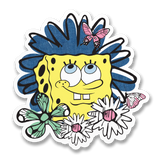 SpongeBob Squarepants Flower Sticker