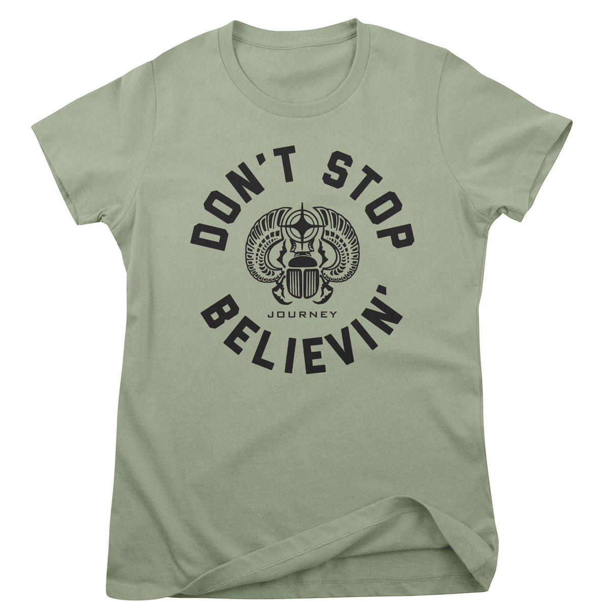 Don't Stop Believin' Circle Girly Tee