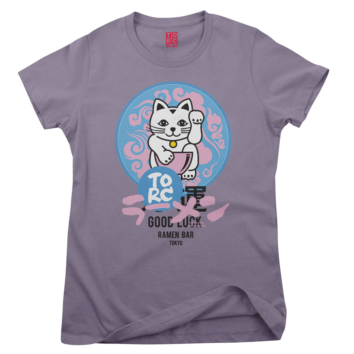 Lucky Cat Pastel Girly Tee