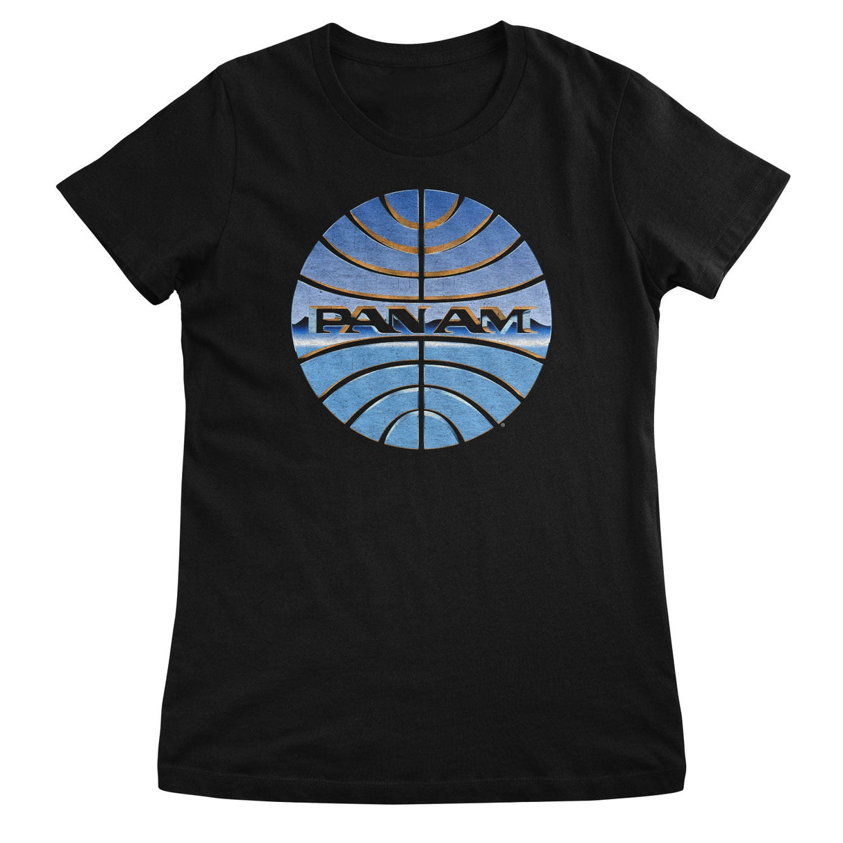 Pan-Am Chromed Globe Logo Girly Tee