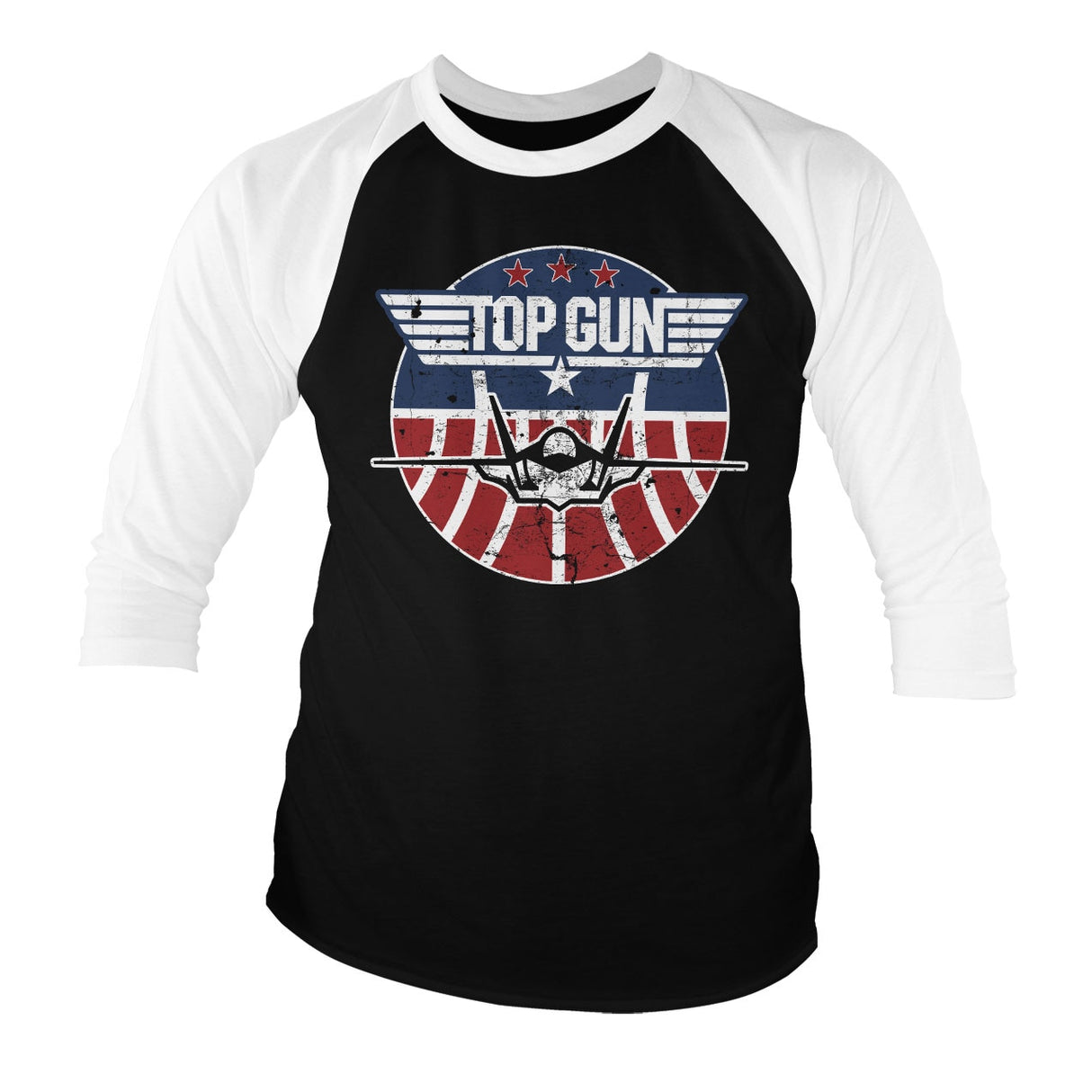 Top Gun Tomcat Baseball 3/4 Sleeve Tee