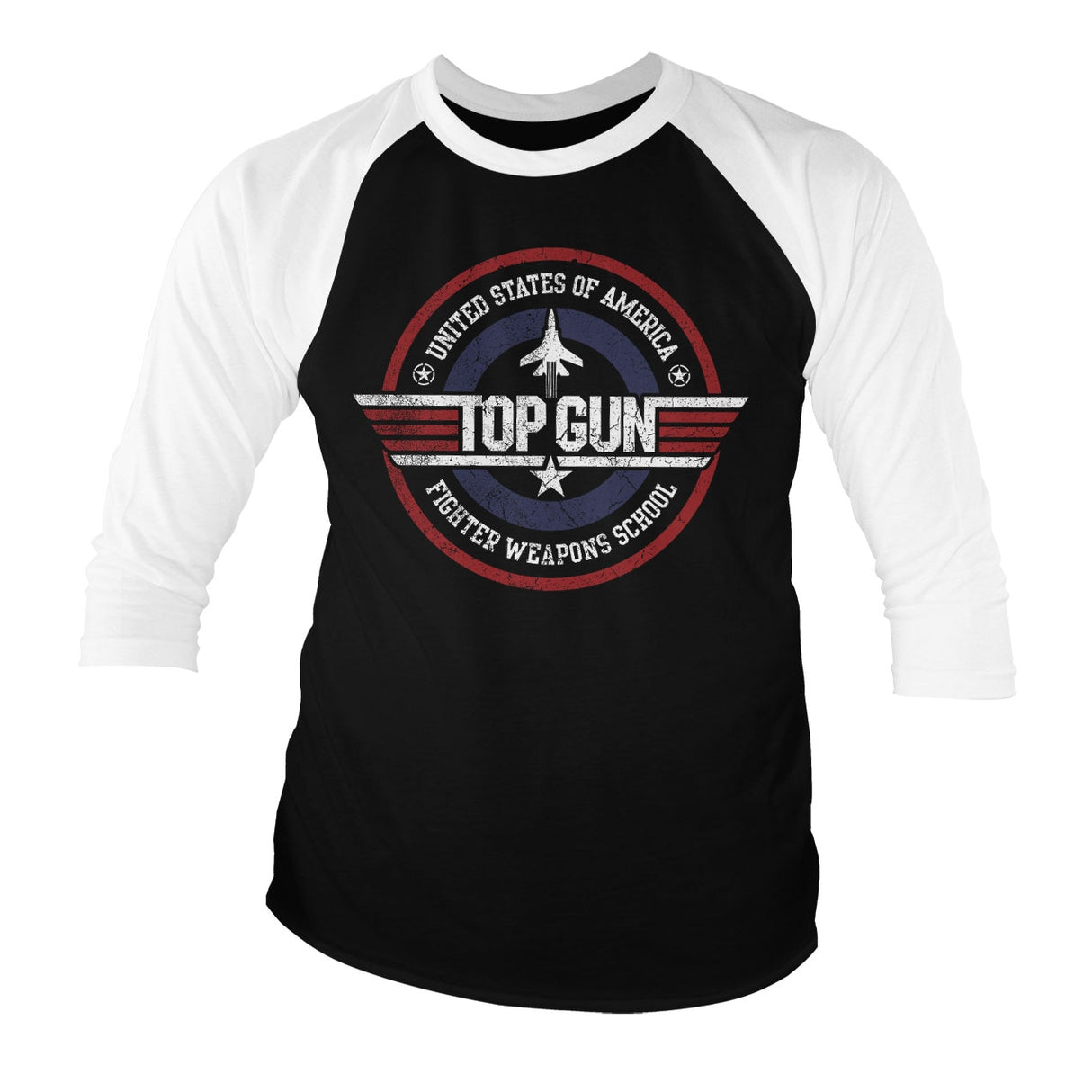 Top Gun - Fighter Weapons School Baseball 3/4 Sleeve Tee